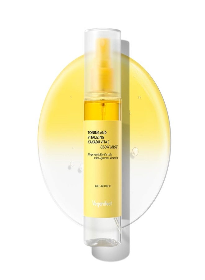 VEGANIFECT Vitamin C Glow Mist for Radiant Skin, Hydrating Serum Mist with Niacinamide & Glutathione, Korean Vegan Skincare, 3.38 Fl Oz - Image 1